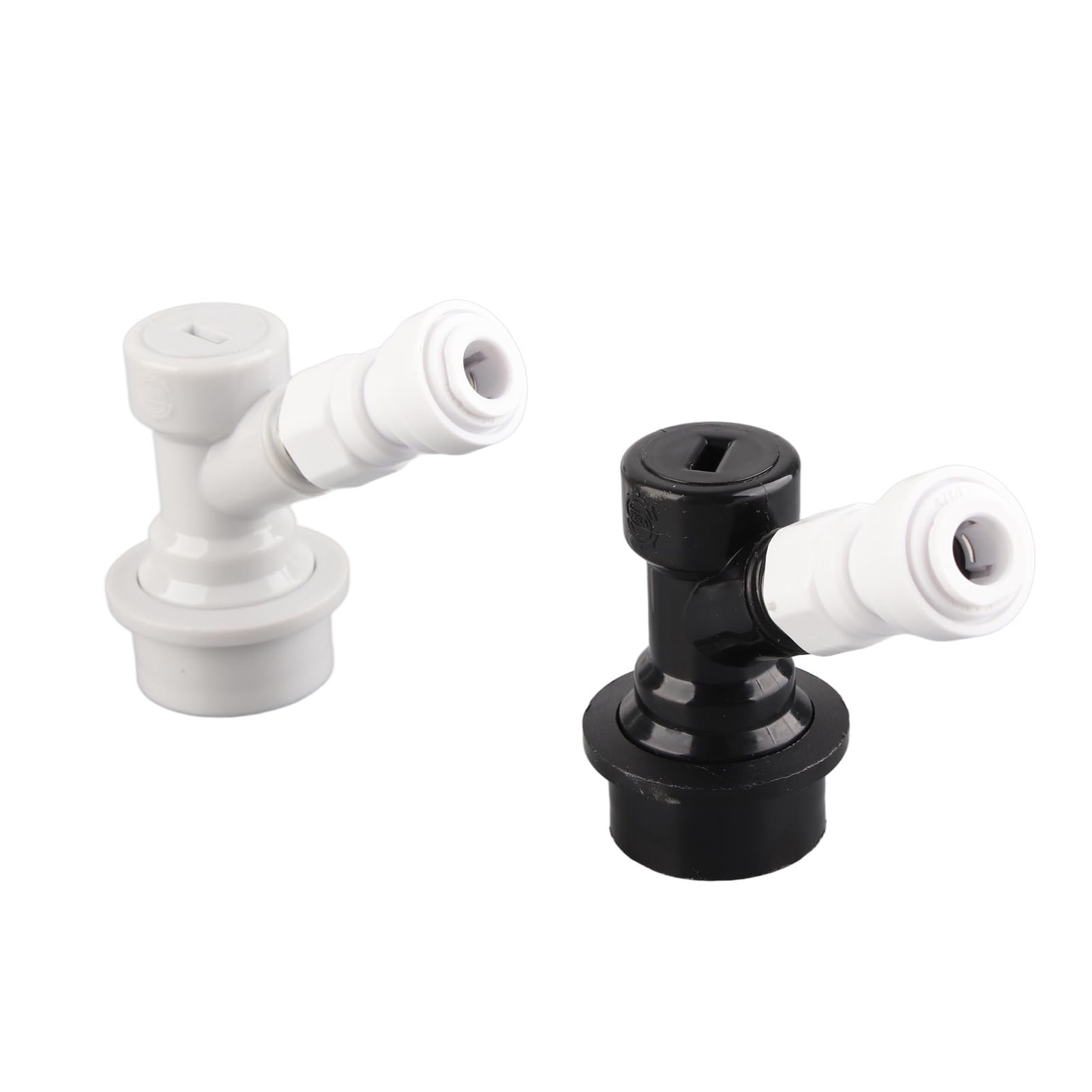 2 Stück Home Ball Lock Keg Connector 8 Mm 1 4 Zoll FFL Quick Push Fit Connector Es Ist für Gas- und Flüssigkeitsstopfen Geeignet Push 8 Mm 1 4 Zoll Home Ball Fit Connector