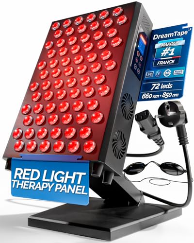 Thérapie LED Panneau Lumière Rouge Haute Puissance 72 LEDs pour Récupération Musculaire