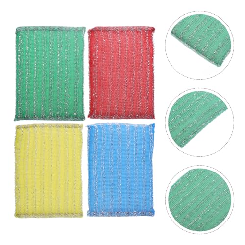 Image of Non-Stick Kitchen Cleaning Sponge Cloth Thick Multi-Purpose Dish Washing Pad for Cookware Sink Bathroom Household 3.35X3.35 Inches