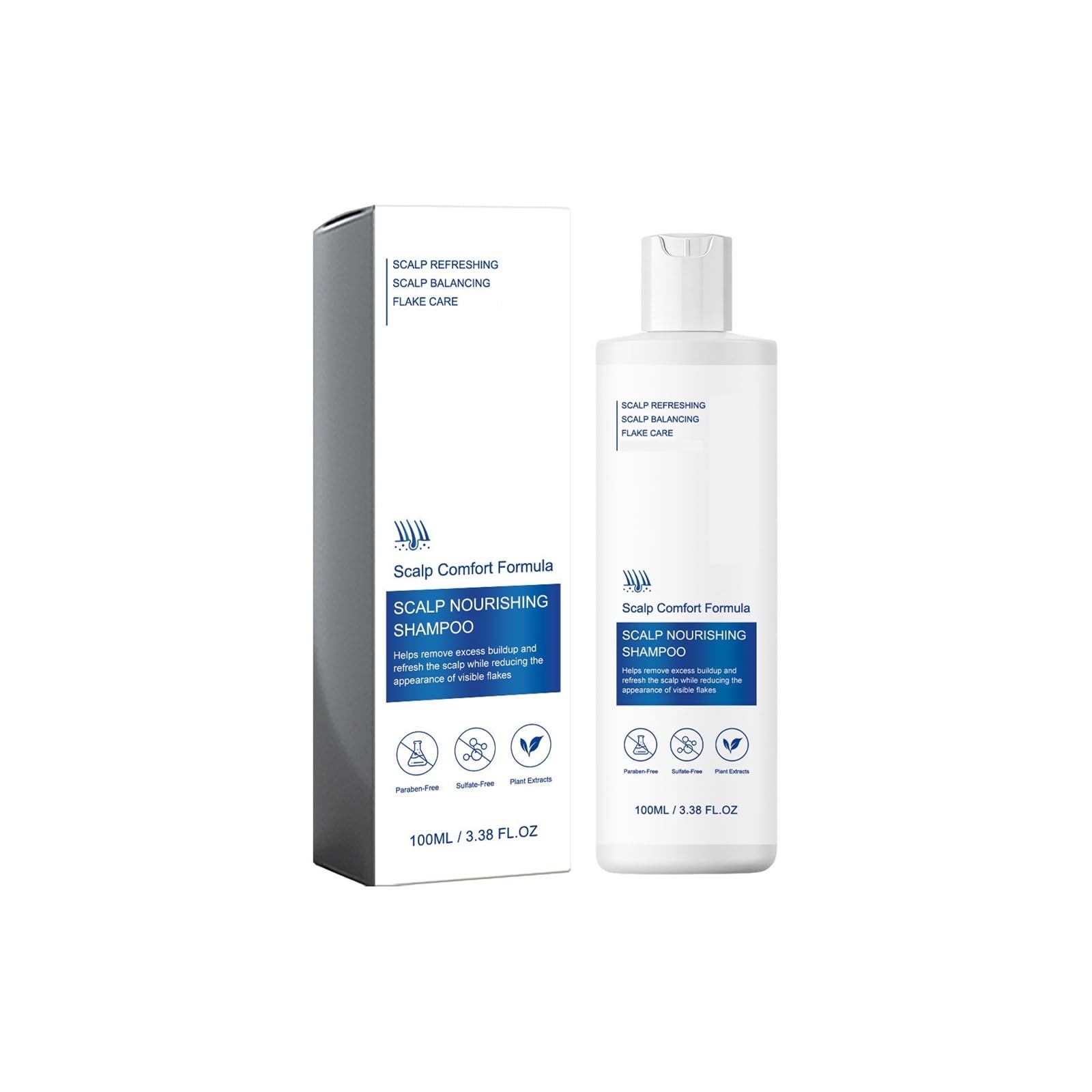 Champú for el cuidado del cuero cabelludo a base de plantas | Reduce la caspa y nutre las raíces del cabello.(2pcs)