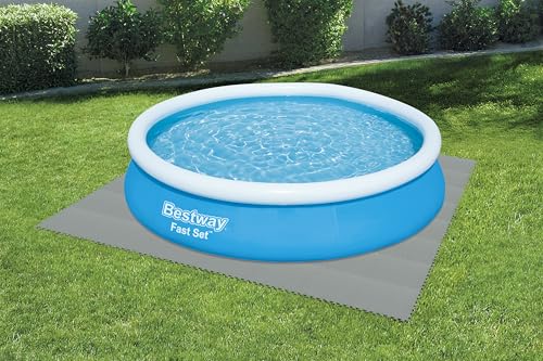 Bestway Pool-Bodenschutzfliesen Set 9 Stück á 50 x 50 cm, grau