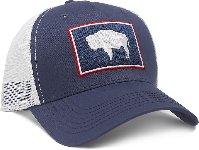 Image of International Tie State Hat for Men and Women, Adjustable Snapback Trucker Baseball Cap with Embroidered Patch