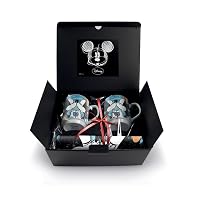 EGAN Set 2 Mug Impilabili Mickey con 2 Tovagliette Blu