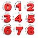 BAKER DEPOT Silicone Baking Cake Pans 0-8 Number Small Size 3 3/4inch Cake Mold Baking Molds for Birthday Wedding Anniversary