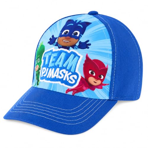 Gorra de PJ Masks para evitar el sol en la cara de niños activos de 4 a 7 años azul