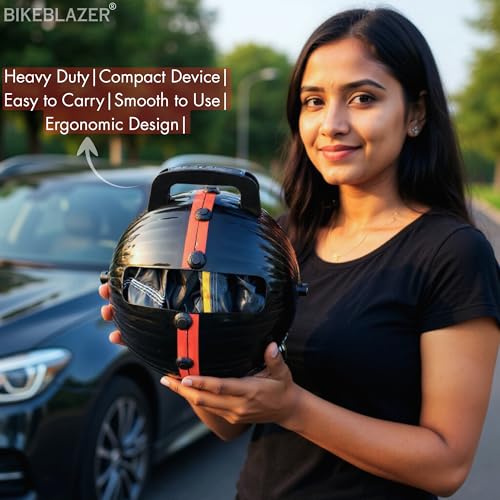 Image of CARBLAZER Portable & Semi-Automatic Full Body Car Covers: Heavy Duty Device| Anti-Theft| Dust & Scratch Proof | Water & Wind Resistant|Custom Fit| Dual-Side Cover, Compatible for Toyota VellFire