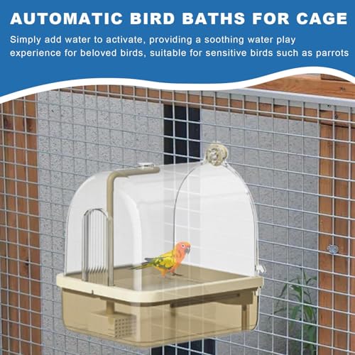 Bañera para pájaros portátil para viajes al aire libre y exposiciones 5