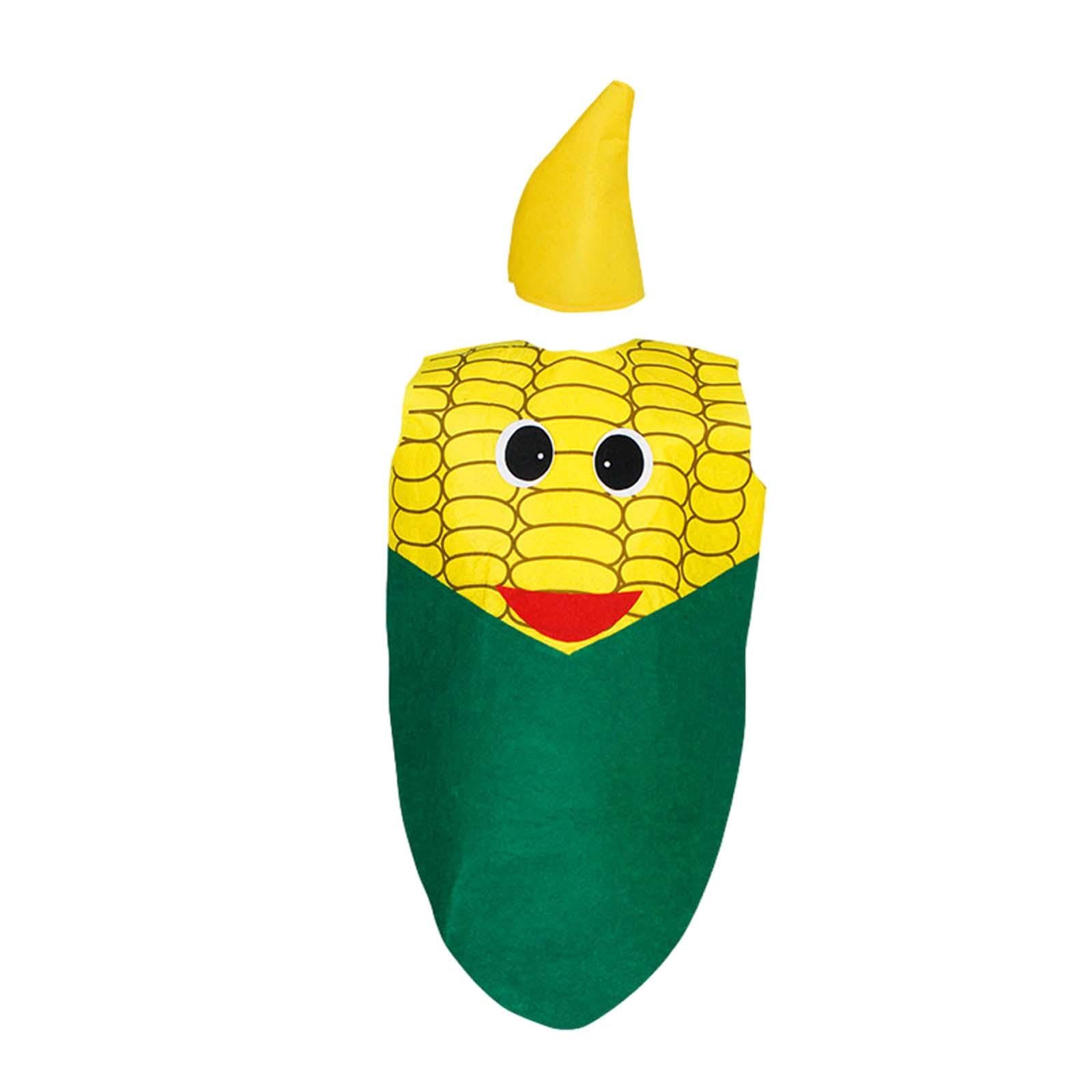 Fruit Costume for Kids, Cosplay Costume for Boys And Girls, for Parties, Stage Performances, Halloween Accessories, Corn
