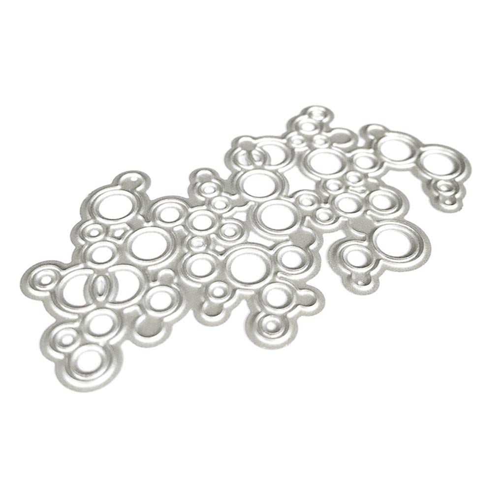 5 pezzi Fustella fustellatura geometrico Set stampi da taglio quadrato rettangolare cerchio rotondo ovale cuore telaio modelli di goffratura Fustelle Cutting Dies per Scrapbooking Album Carte Crafting