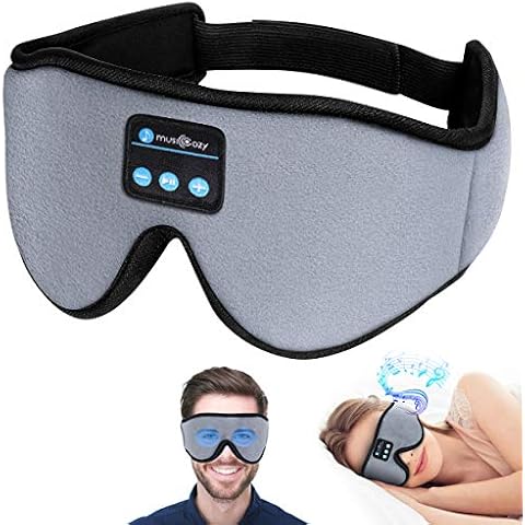 Bluetooth Sleep Mask with Headphones, LC-dolida Breathable 3D Sleep Headphones Tech Gadgets Gift for Men Women,Bluetooth Eye Mask with Waterproof Storage Bag for Relaxation Travel Nap Yoga Meditation Cover