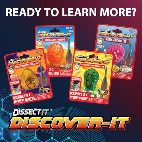 Image of Dissect-It Discover-It Dinosaur Dig Kit, Dissecting Gel Kids Science Kit Project to Learn Anatomy, STEM Toys for Ages 6 and Above