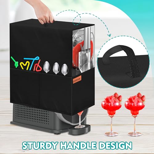 Image of Dust Cover for Ninja Slushie Machine, COITEK Waterproof 600D Nylon Drink Machines Cover Compatible with Ninja SLUSHi FS301C /FS301 /FS300 /FS299 /CyberChill SM-FS200A /SM-FS200(with Cloth)