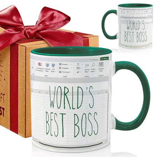 Taza Cerámica World's Best Boss 11 oz miniatura 1