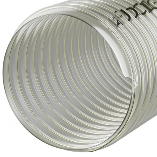 65mm Diameter Flexible Polyurethane Ducting Dust & Fume Extraction, Woodworking + Hose Clips - 2 Metre 4 65mm Diameter Flexible Polyurethane Ducting Dust & Fume Extraction, Woodworking + Hose Clips - 2 Metre - Image 4