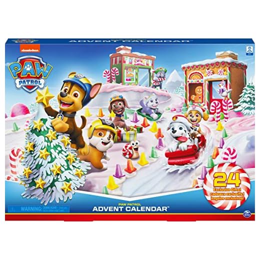 PAW Patrol Calendario dell'Avvento 2020 con 24 pezzi esclusivi da collezione, per bambini dai 3 anni in su