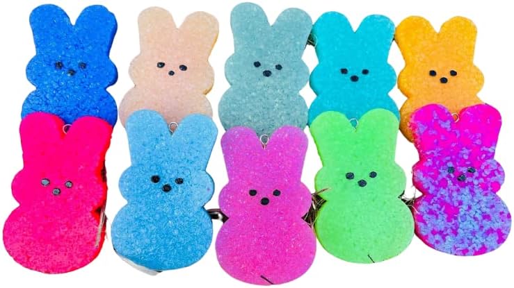 Miniatura 6 de Molde de conejo de Pascua Freshie para caramelo de malvavisco, 4 x 2 x 0.8 pulgadas, conejo de Pascua Freshie de silicona para perlas aromáticas