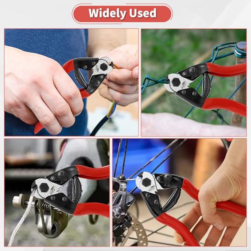 Image of 8 Inch Cable Cutters Heavy Duty, Seal Cutter for Truck Driver