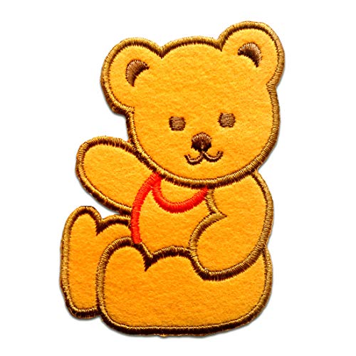 Catch the Patch Teddy Bär Kinder Tier - (Größe: 7,7 x 5,4 cm) – Aufbügler & Applikationen in verschiedenen Größen – Ideal für Kleidung, Schulranzen, Jeans & Rucksäcke