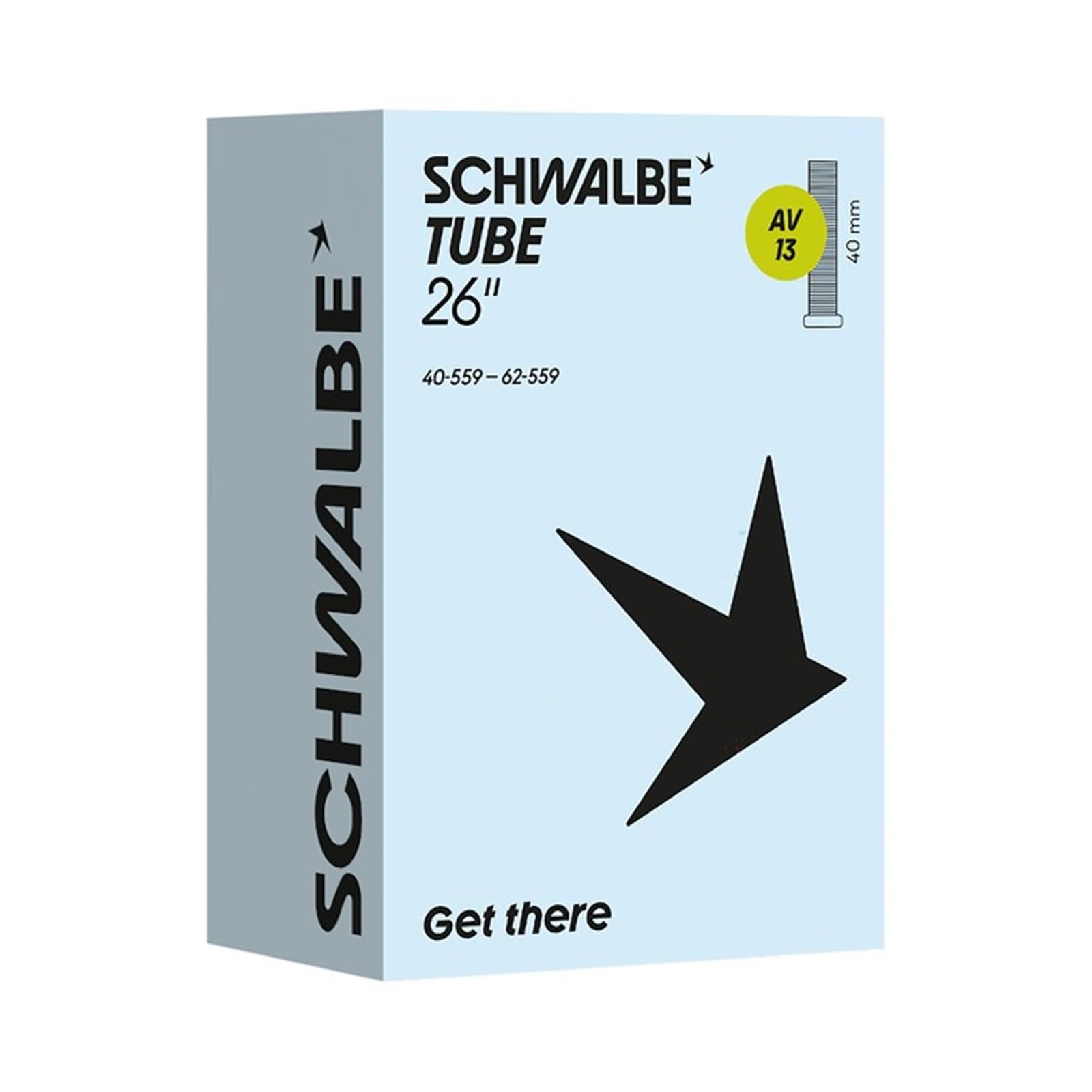 Schwalbe Bicycle Inner Tube AV13 40/62-559 IB AGV 40 mm