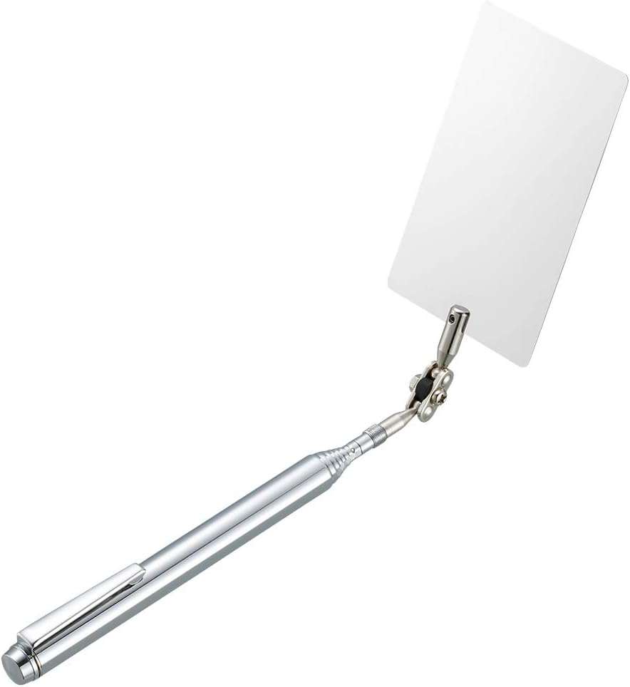 Hozan Z-355 Injection Mirror, Inspection Mirror, Unbreakable Stainless Steel Mirror