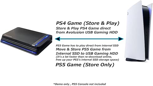 Miniatura 6 de Avolusion HDDGEAR PRO X - Disco duro externo USB 3.0 de 2 TB para consola de juegos PS5