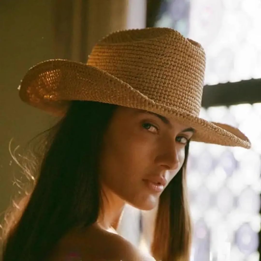 Sonnenhut Strohhut Hut Stroh Sonnenhüte Für Frauen Mit Breitkrempigem Cowboyhut Und Verstellbarem Strandhut