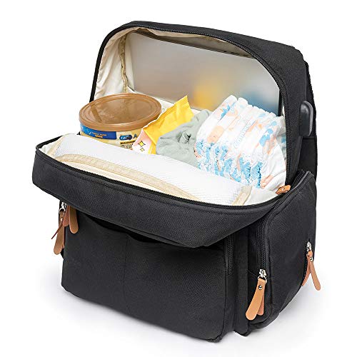 Mochila Bolsa Maternidade LeQueen Original Grande USB e Trocador - 20,5L