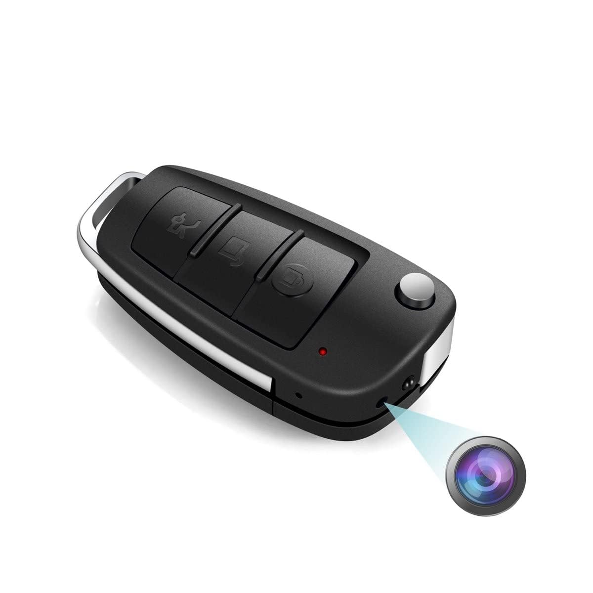 CAMLEIGH Spy Camera Multi-Functional Car Key Chain Mini Cam Dvr IR Night Vision Motion Detection Perfect Indoor Covert Security Camera for Home and Office-image-7