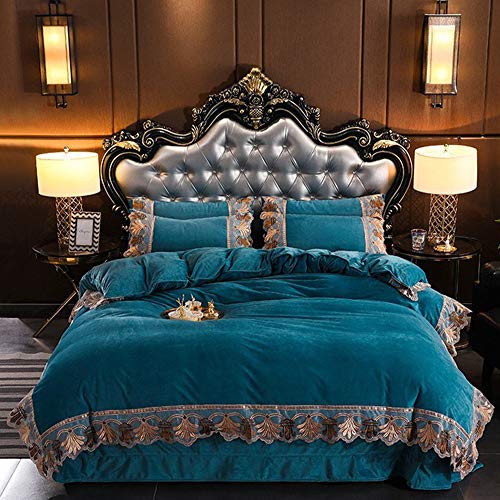 Housses de couette double bleu pour sublimer votre chambre en hiver