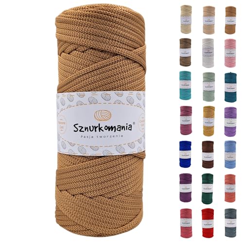 Cordón de poliéster de 5 mm, 100 m, Muchos Colores, cordón Plano de poliéster, cordón de Crochet, cordón de macramé de 5 mm, Hilo de macramé, Hilo de poliéster, cordón Brillante,