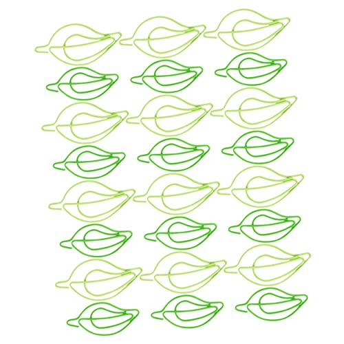 Trombones en forme de feuille au design métallique élégant pour documents - 4