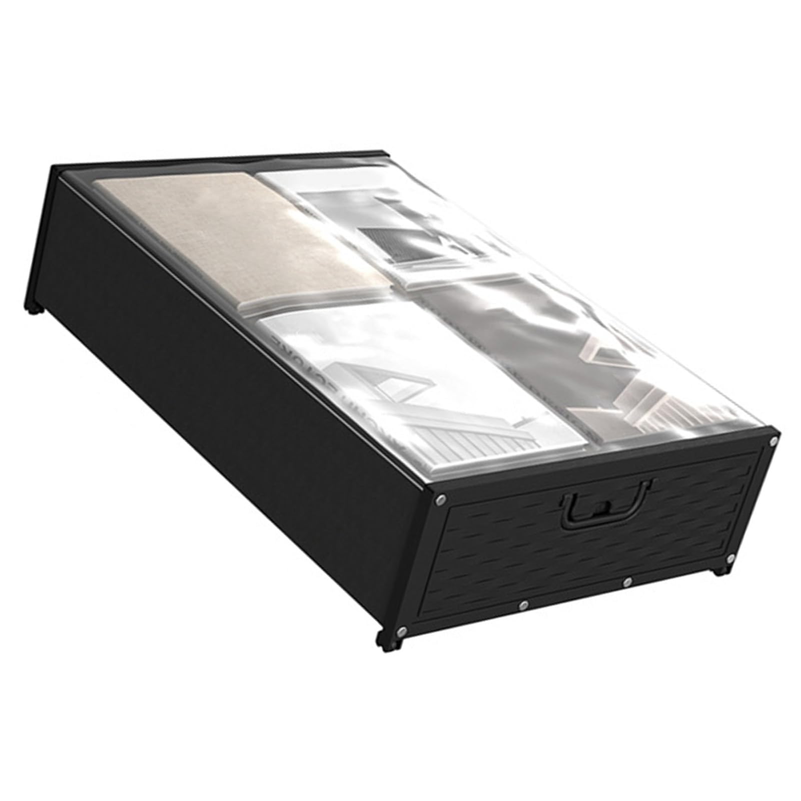 Kavolet Contenitore Sottoletto con Ruote Finestra Trasparente per Vestiti