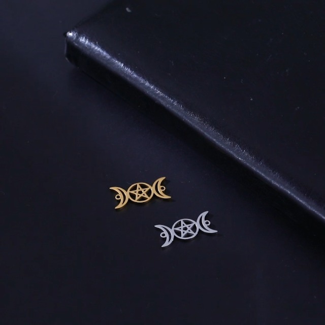 Pulsera Triple Luna Diosa unisex acero inoxidable miniatura 7