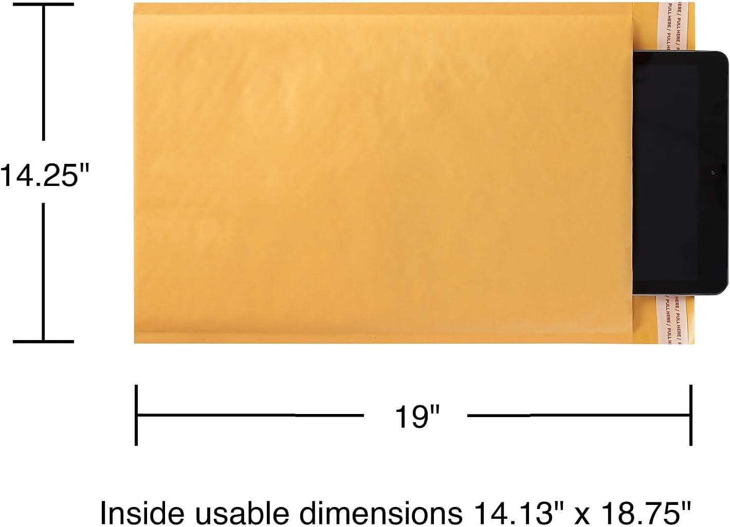 Staples Bubble Mailers, #7 Size, 14.25” x 19” — 12/Pack