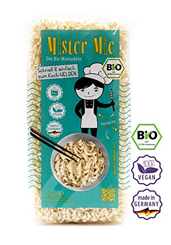 1 x 250g Mister Mie BIO Nudeln Vegan Mienudeln DE-ÖKO-003 asiatische Nudeln hergestellt in DE