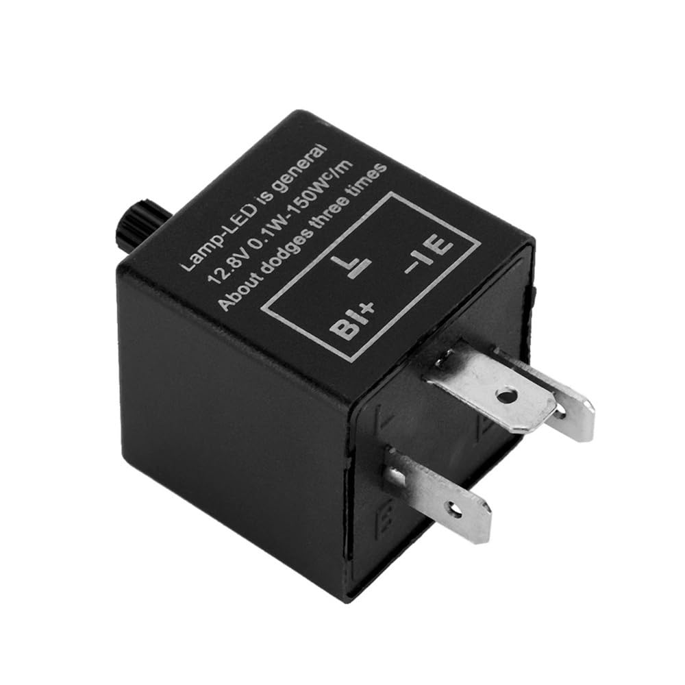 Relais stroboscopique réglable 12V 3 broches relais de clignotant LED