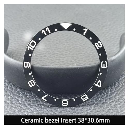 ZHGUIMING 38 ミリメートル * 30.6 ミリメートルセラミックベゼルとダイビングウォッチインサート 40 ミリメートルメンズ腕時計交換時計の文字盤時計ベゼルインサート(NO.139 Ceramic)