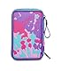 Seven Federmäppchen, Mäppchen, mehrfarbig, Federtasche für Schreibwaren, Etui mit Stiften, Kugelschreiber, & mehr, 3 Fächer, Mädchen & Jungen, Schule - Grundschule, XXL, TRENDY HEART GIRL
