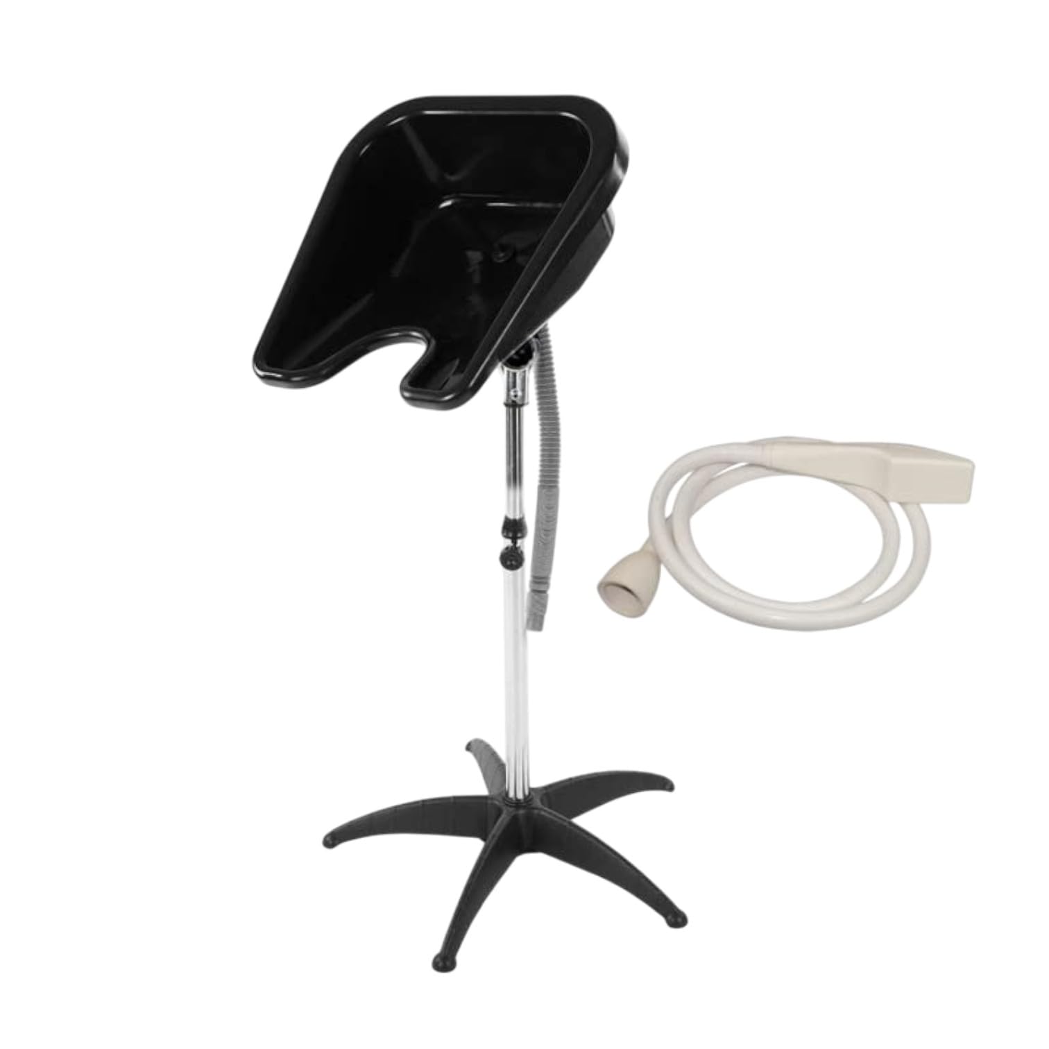Biotiff Black Freestanding Hairdressing Basin With Shower Head
