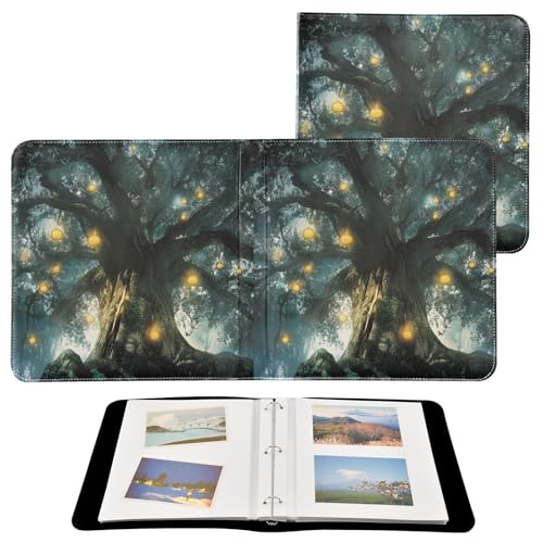Álbum de Fotos Autoadhesivo DIY Scrapbook Álbum Cuentos de Hadas Árbol Brillante Encuadernador de 3 Anillas Libro de Fotos 40 Páginas 8x10 para Recuerdos miniatura 2