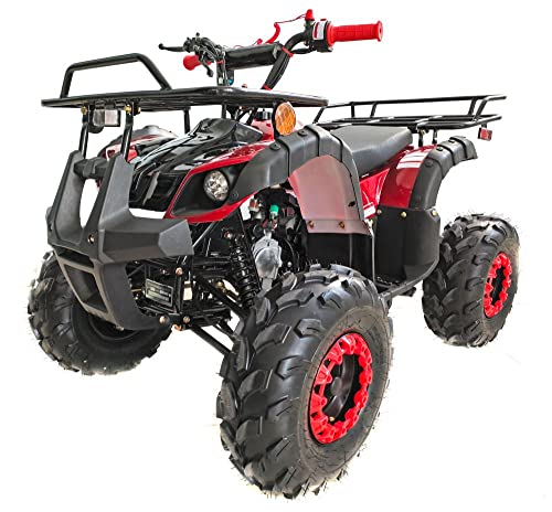 HHH 125cc ATV Quad Upgraded 125cc ATV with Reverse, Led Lights, Big Wide Tires with Matching Rims Gas 4 Wheeler for Youth and Children (Blue) (Factory Packaged) - Image 5