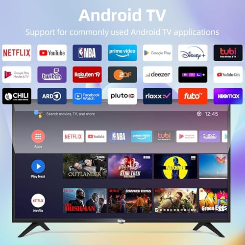 TuTu Smart TV 42 - inch (106 cm) Full HD Android TV met WLAN, App Store, Triple Tuner, Bluetooth, USB, HDMI - Afbeelding 3