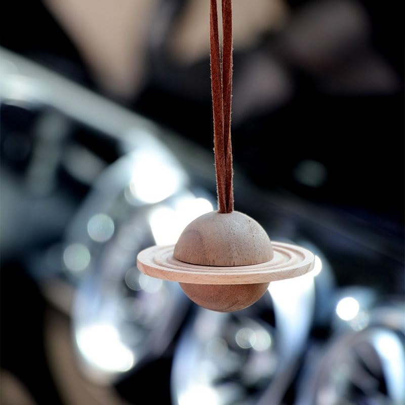 Hanging Car Air Diffuser - Walnut Planet Car Air Freshener Pendant Ornament image 5
