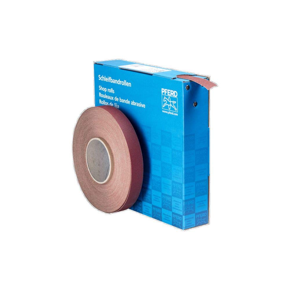 PFERD 47120 Heavy-Duty Abrasive Shop Roll, Aluminum Oxide, 50 yd. Length x 1