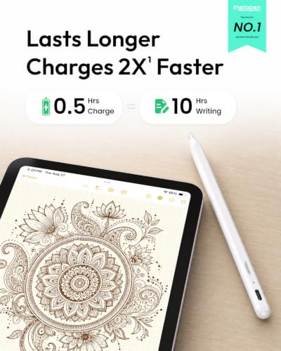 Image of Metapen A8 iPad Pencil for Apple iPad 2018-2026,Fast Charge Magnetic Stylus