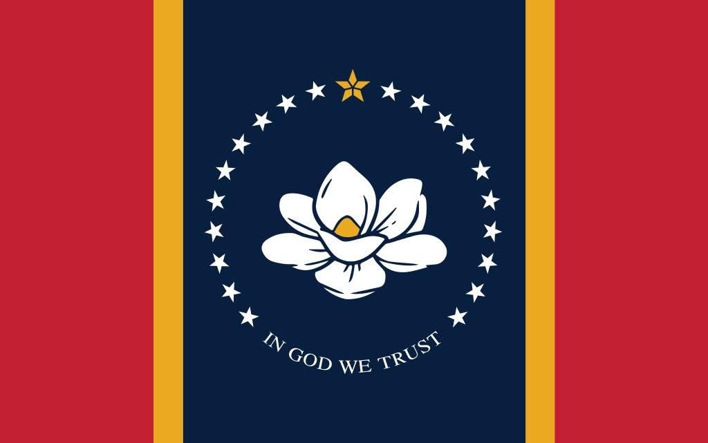 12x18" State of Mississippi Boat Flag - All Weather Nylon & Reinforced Fly End Stitching - Made in USA (12x18")