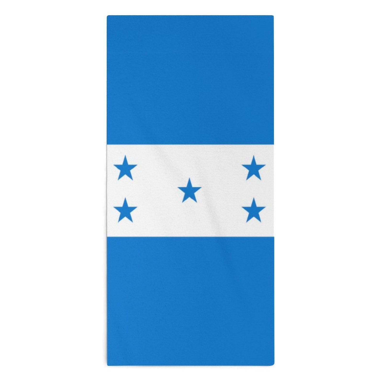 NCLQVJXZKHW Flag of Honduras Hand Towels Soft Face Towel Gym Bathroom Travel Hotel 13"x28"
