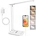 Migliori lampade LED da tavolo lampada da scrivania,lampada da lettura,dimmerabile lampada da tavolocon porta USB, 3 modalità di illuminazione, lampada da comodino pieghevole per lettura,unghie,lavoro,studiare,ufficio,dormitorio