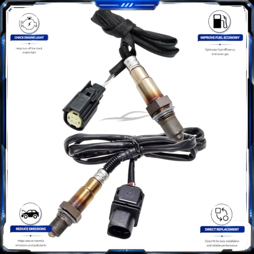 Par de sensores de oxígeno para Ford Fiesta 2014-2015 1L miniatura 4