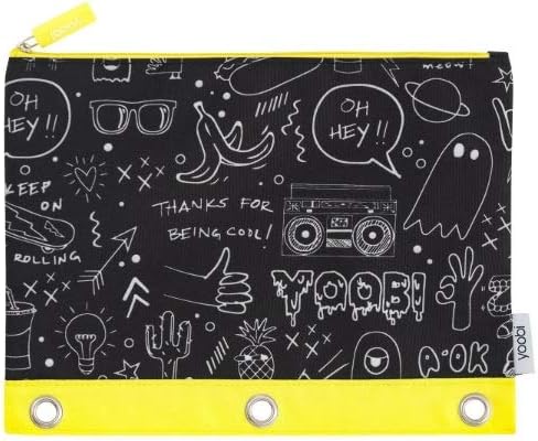Yoobi Binder Zip Case Doodles